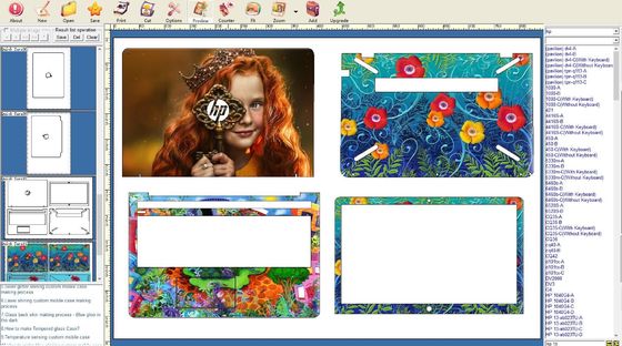 Machine de fabrication de la peau de l'ordinateur portable idéale pour la publicité dans les médias et les projets de teinture personnels fournissant des capacités de fabrication de protecteur de peau pour ordinateur portable