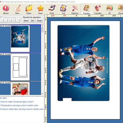 Imprimante faite sur commande à grande vitesse With Design Software d'autocollant d'ordinateur portable de Daqin