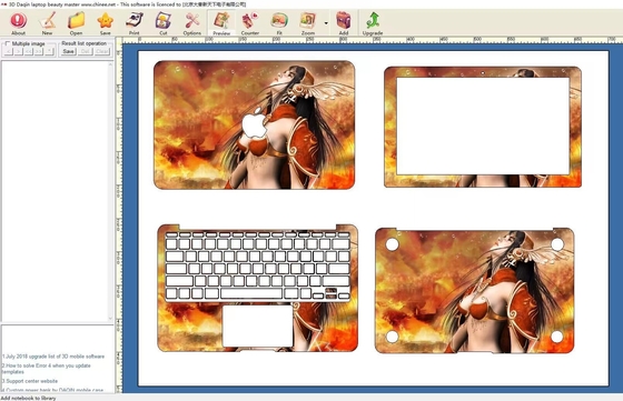Daqin Laptop Skin Making Machine pour ordinateur portable et PlayStation avec plus de 3000 modèles et mises à jour mensuelles