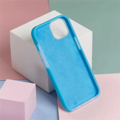 Couverture arrière Jelly Liquid Silicone Case de téléphone portable antichoc mobile pour Iphone PRO max 14/14PRO/14/13/13PRO