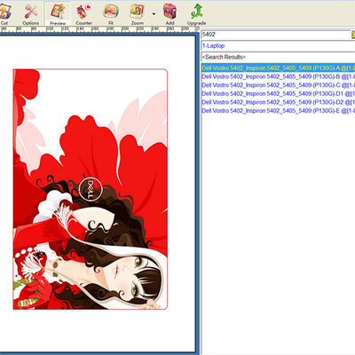 Machine de fabrication de peau pour ordinateur portable avec des modèles pour ordinateur portable et sans limite de coupe