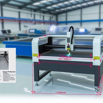 Machine de découpe laser de protecteur d'écran d'une épaisseur inférieure à 0,5 mm avec refroidissement par eau en circulation, modèle 1000*800*800mm