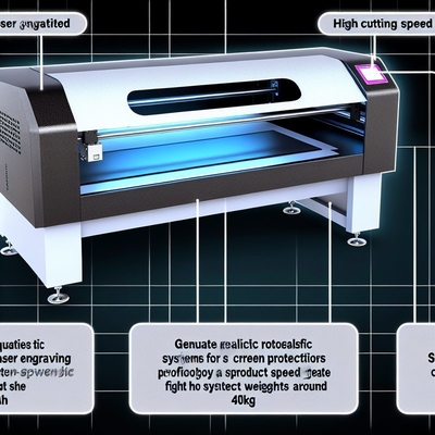 Système de découpe à haute vitesse et de gravure laser pour écran protecteur 40 kg