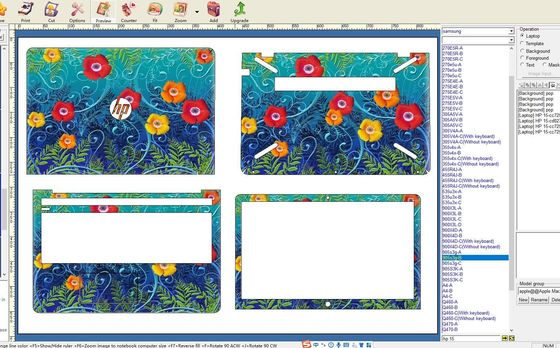 Machine de fabrication de peau pour ordinateur portable conçue pour un usage personnel et professionnel avec un ensemble complet de matériaux et un support logiciel