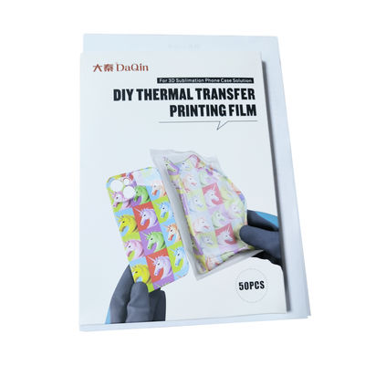 Le film de transfert thermique format A5 est utilisé pour la fabrication de coques de téléphone 3D.
